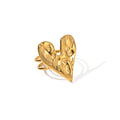 18K Gold Plated Heart Shape 304 Stainless Steel