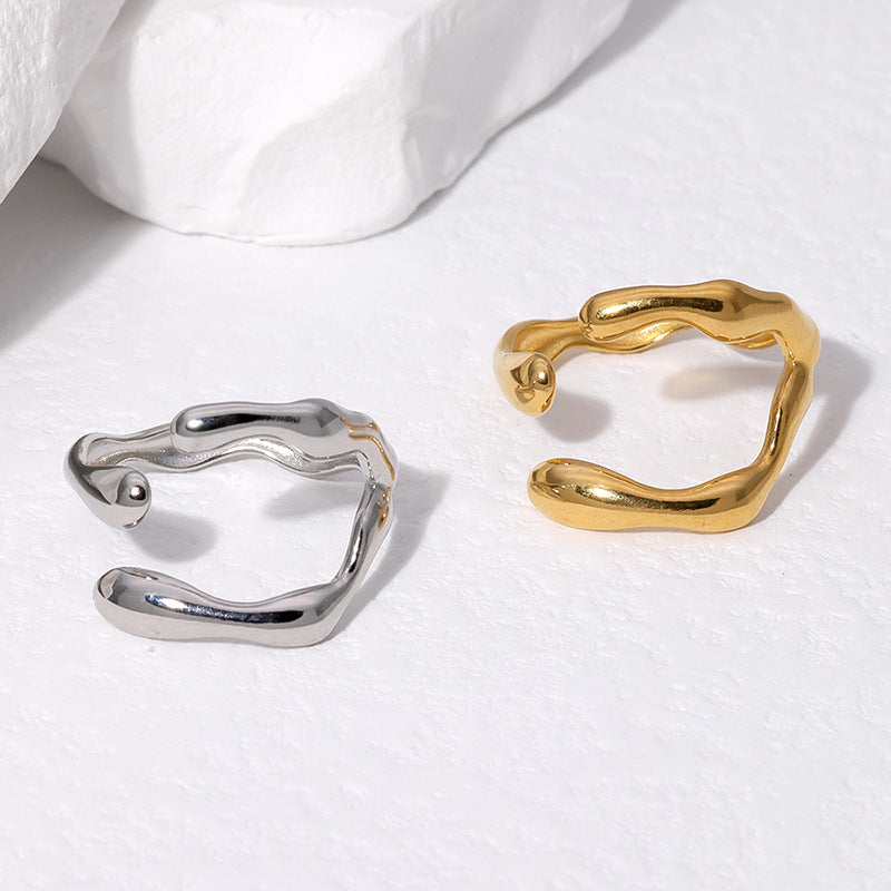 18K Gold Plated Geometric 304 Stainless Steel