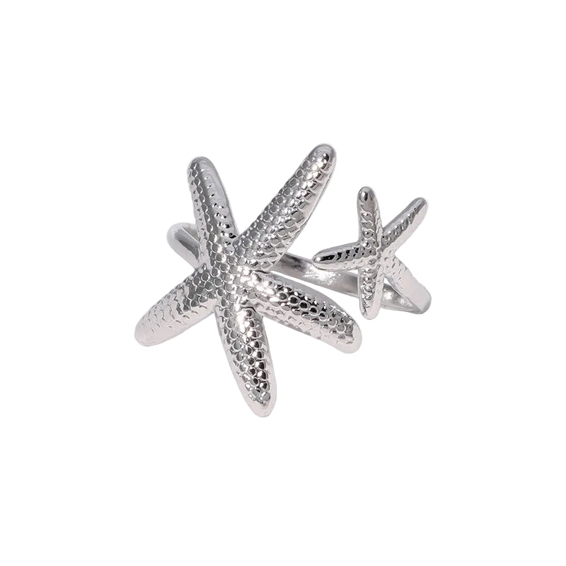 18K Gold Plated Starfish 304 Stainless Steel
