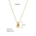 18K Gold Plated French Style Water Droplets Pendant Necklace