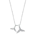925 Sterling Silver Necklace - Whale Tails