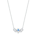 925 Sterling Silver CZ Necklace - Bee