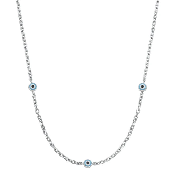 925 Sterling Silver Necklace - Evil Eye
