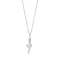 925 Sterling Silver CZ Necklace - Snake