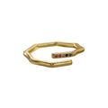 Zircon 18k Gold Plated Open Ring