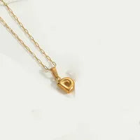 Letter 304 Stainless Steel Plating Pendant Necklace