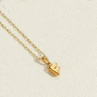 Letter 304 Stainless Steel Plating Pendant Necklace