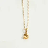 Letter 304 Stainless Steel Plating Pendant Necklace