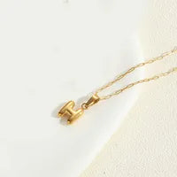 Letter 304 Stainless Steel Plating Pendant Necklace