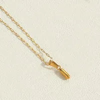 Letter 304 Stainless Steel Plating Pendant Necklace