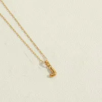 Letter 304 Stainless Steel Plating Pendant Necklace