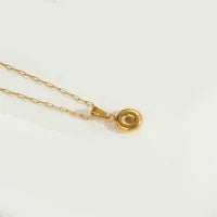 Letter 304 Stainless Steel Plating Pendant Necklace