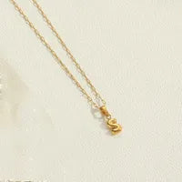 Letter 304 Stainless Steel Plating Pendant Necklace