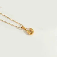 Letter 304 Stainless Steel Plating Pendant Necklace