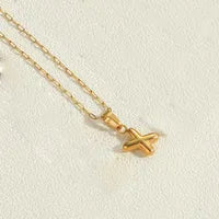 Letter 304 Stainless Steel Plating Pendant Necklace