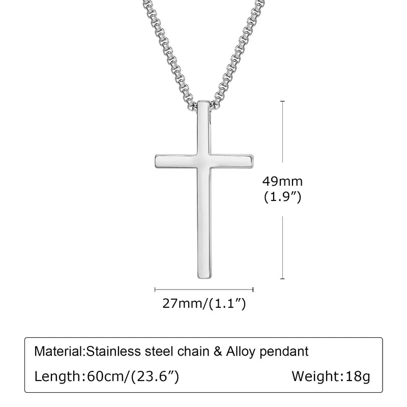 Cross 304 Stainless Steel Pendant Necklace