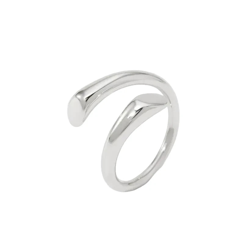 Stainless Steel Line Open Ring