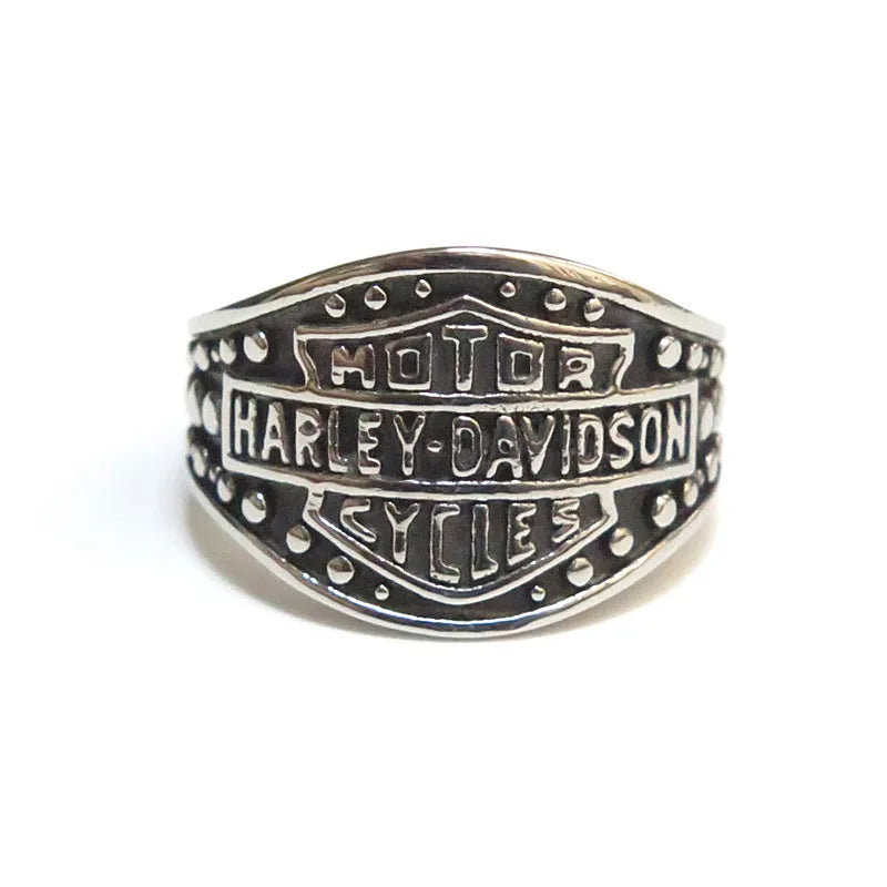 Titanium Steel Ring Harley Davidson Motorcycle