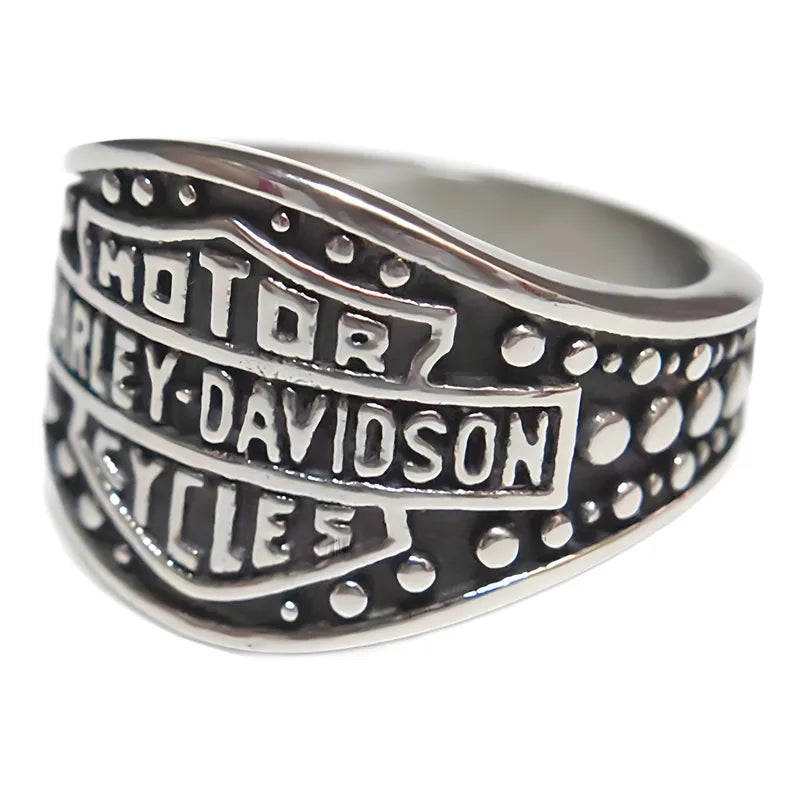 Titanium Steel Ring Harley Davidson Motorcycle