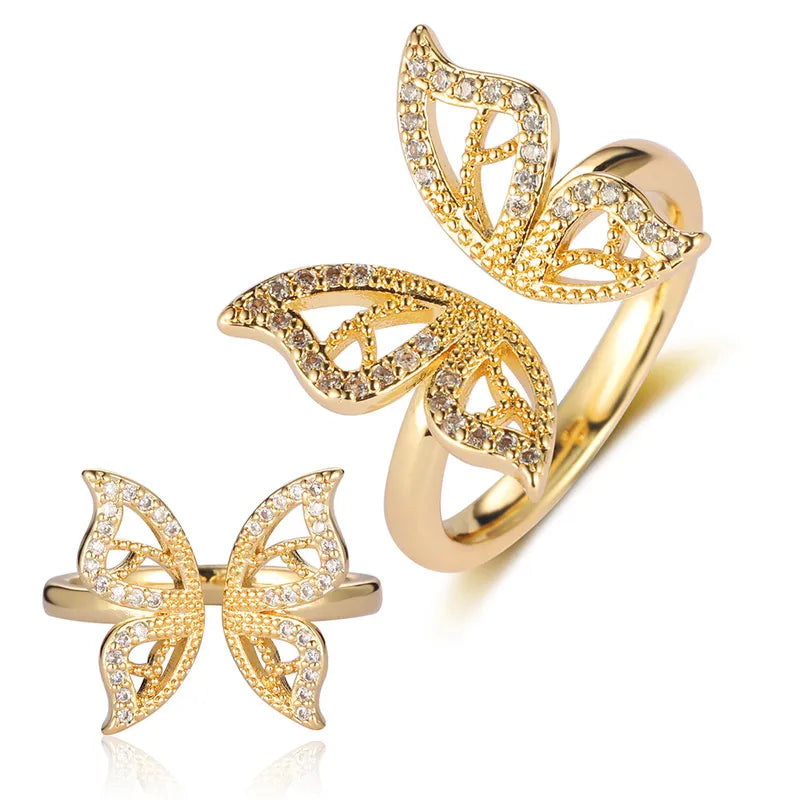 18K Gold Plated Butterfly 304 Stainless Steel