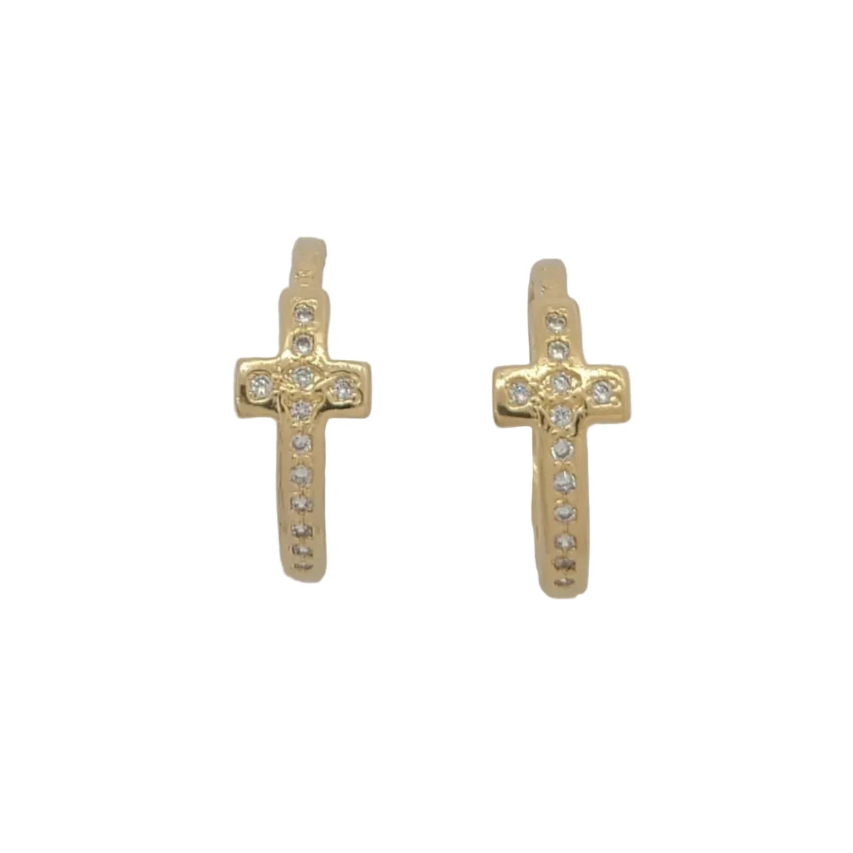 18K Gold Laminate Zircon Cross Ring