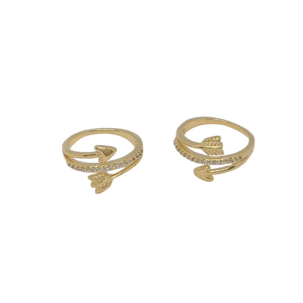 18K Gold Laminate Arrow Ring