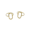 18K Gold Filled Thin Oval Ring