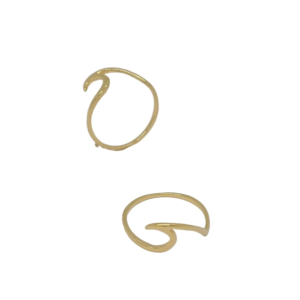 18K Gold Laminate Waves Ring