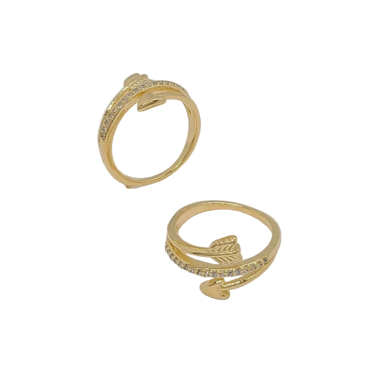 18K Gold Laminate Arrow Ring