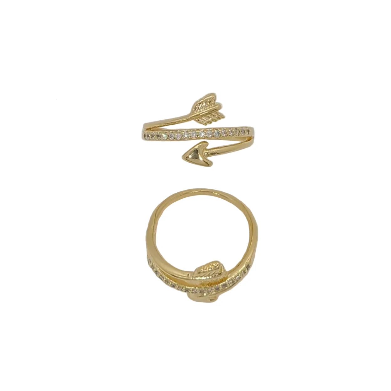 18K Gold Laminate Arrow Ring