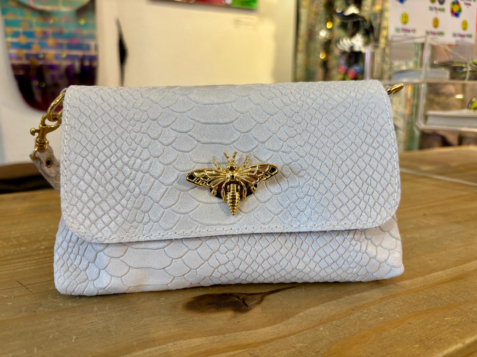 Italian Leather Butterfly Buckle Bag