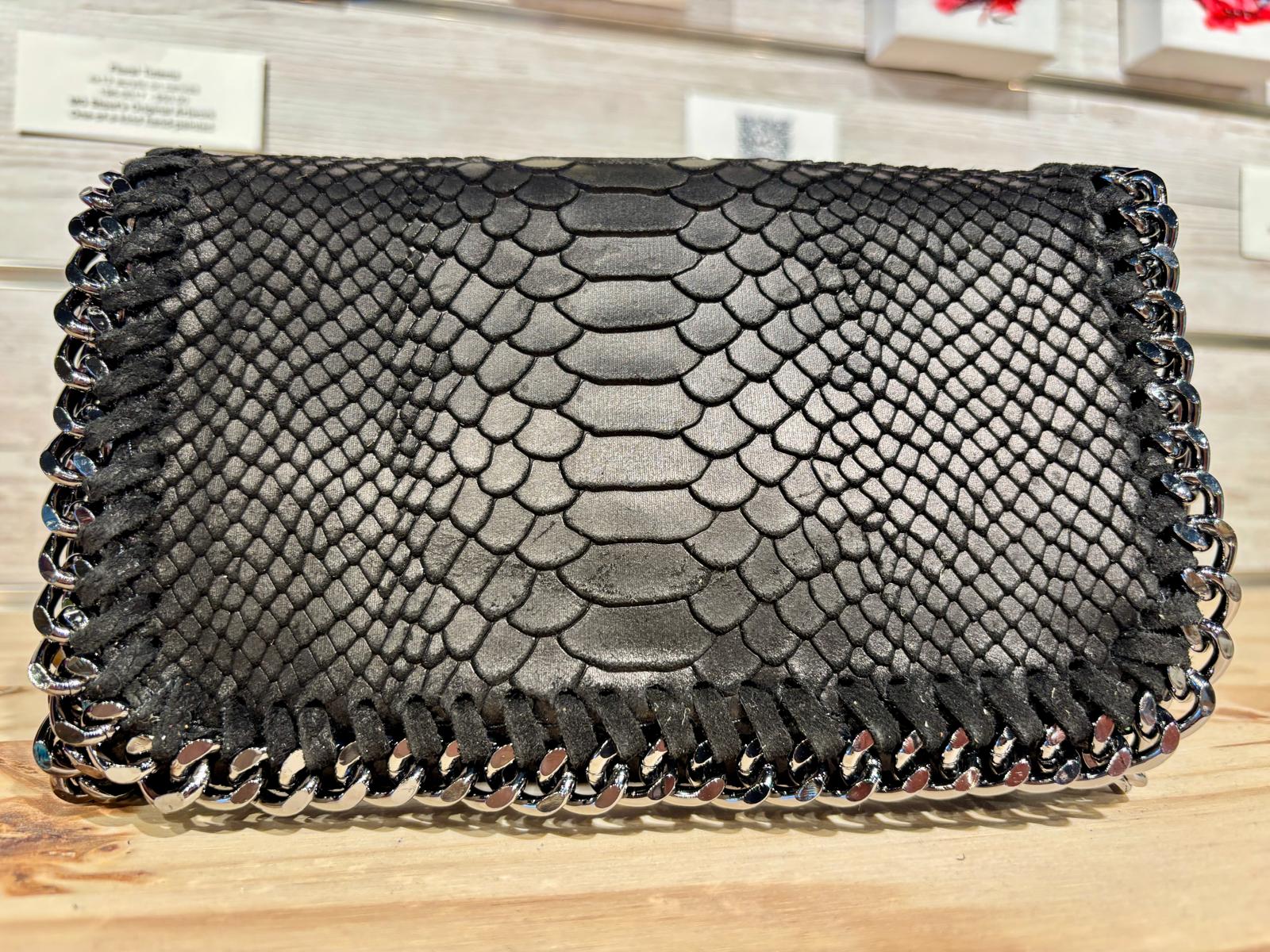 Italian Leather Snake Pattern Hand Bag