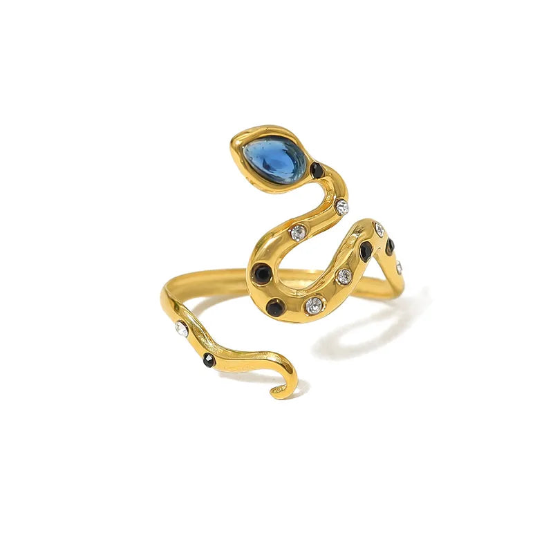 Snake 14K Gold Plated Ring