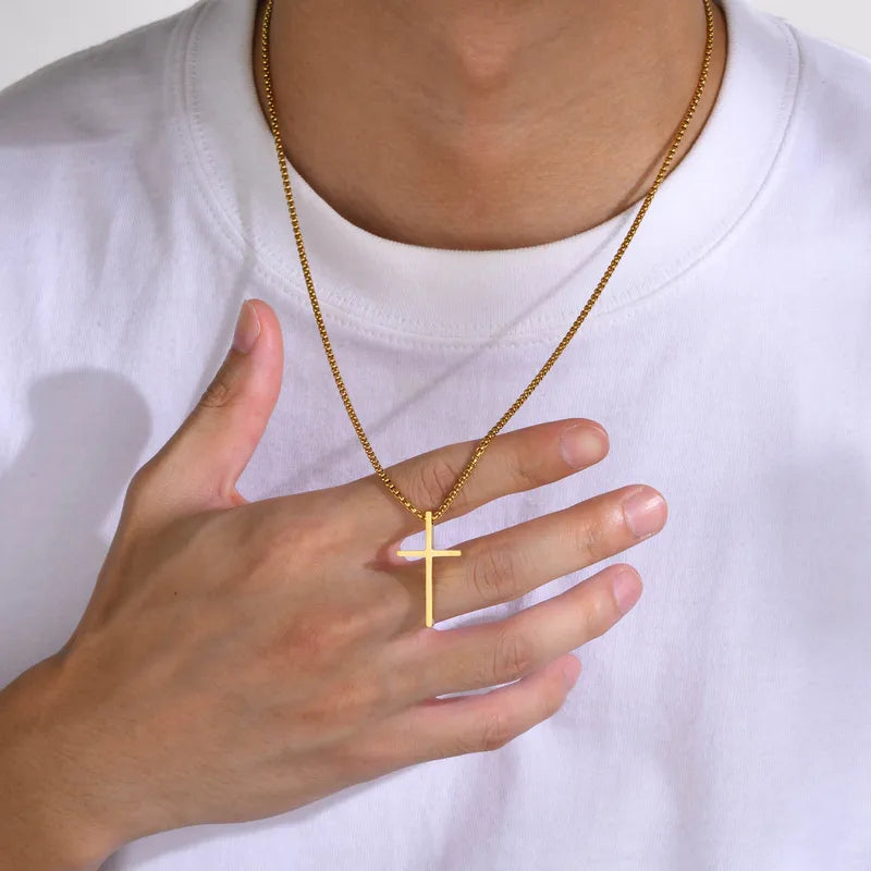 Cross 304 Stainless Steel Pendant Necklace